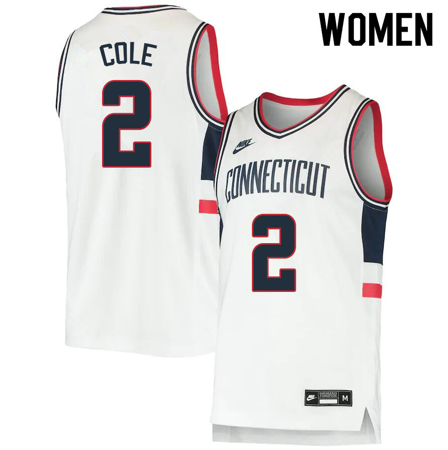 Women #2 R.J. Cole Uconn Huskies College Basketball Jerseys Sale-Throwback